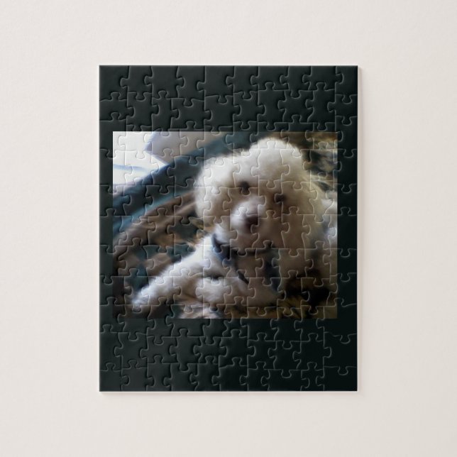 Puzzle de caniche blanc (Vertical)