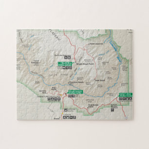 Puzzle de carte de canyon grand