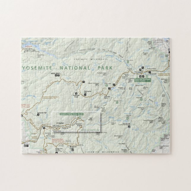 Puzzle de carte de Yosemite (Horizontal)