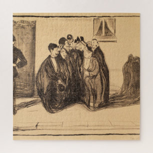 Puzzle de casse-tête d'art fin vintage croquis