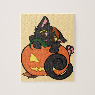 Puzzle de chat de dessin animé