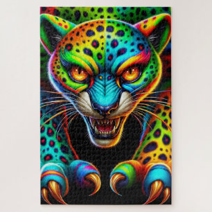 Puzzle de chat effrayant