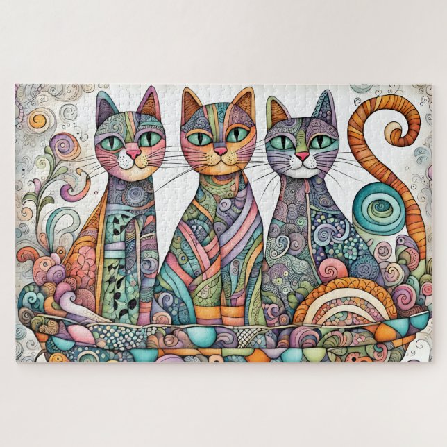 puzzle de chats apaisants (Horizontal)