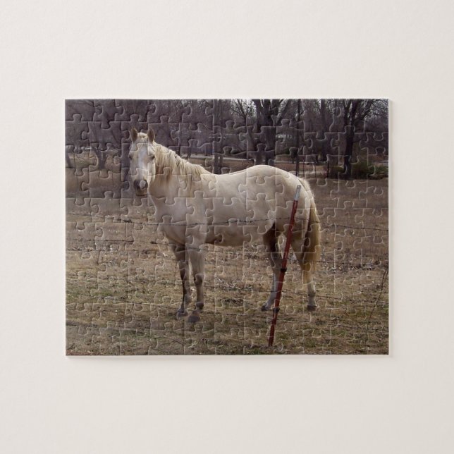 Puzzle de cheval blanc (Horizontal)