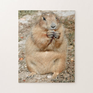 Puzzle de chien de prairie grignotant