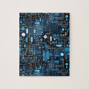 Puzzle de circuits électroniques