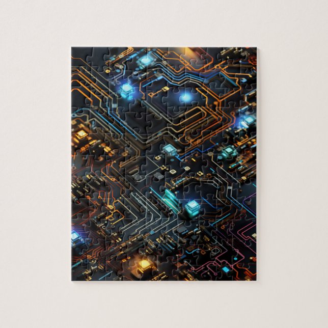 Puzzle de circuits électroniques (Vertical)