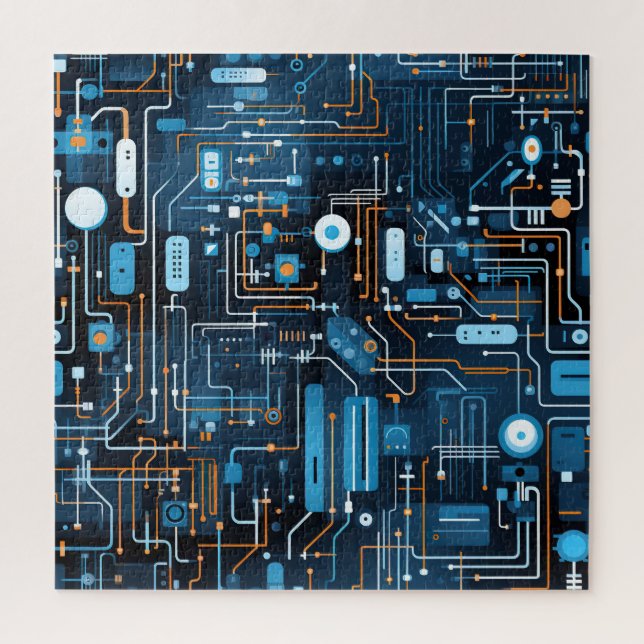 Puzzle de circuits électroniques (Vertical)