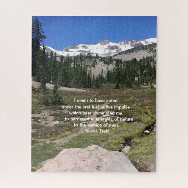 Puzzle de citation de Tesla 520 morceaux (Vertical)