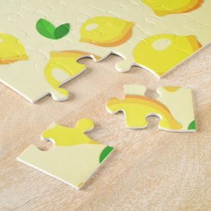 Puzzle de citron jaune
