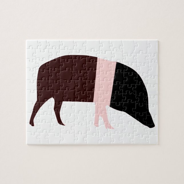 Puzzle de cochon de saddleback (Horizontal)
