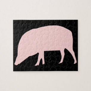 Puzzle de cochon rose