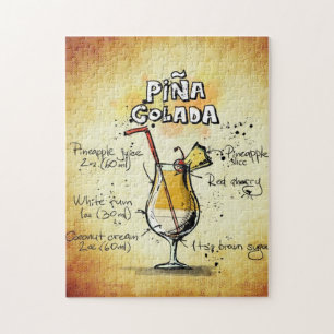 Puzzle de cocktail Pina Colada