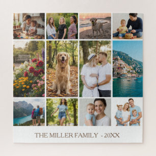 Puzzle de collage de photos de famille personnalis