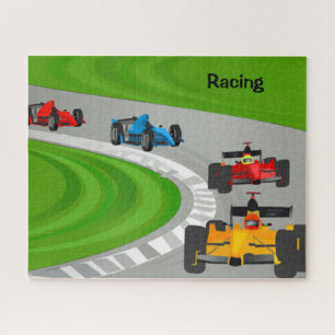 Puzzle de conception de course automobile