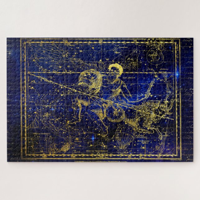 puzzle de constellation d'aquarius (Horizontal)