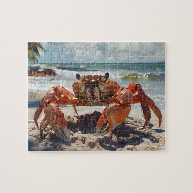 Puzzle de crabe de plage (Horizontal)