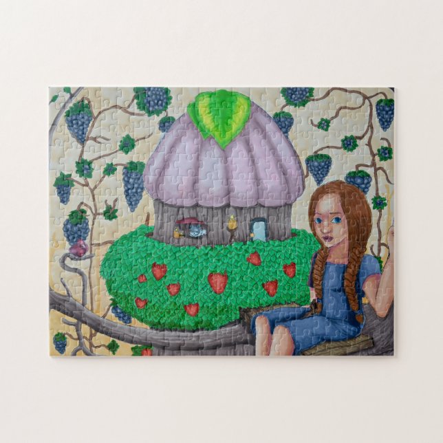 Puzzle de dessin de fruits de forêt (Horizontal)