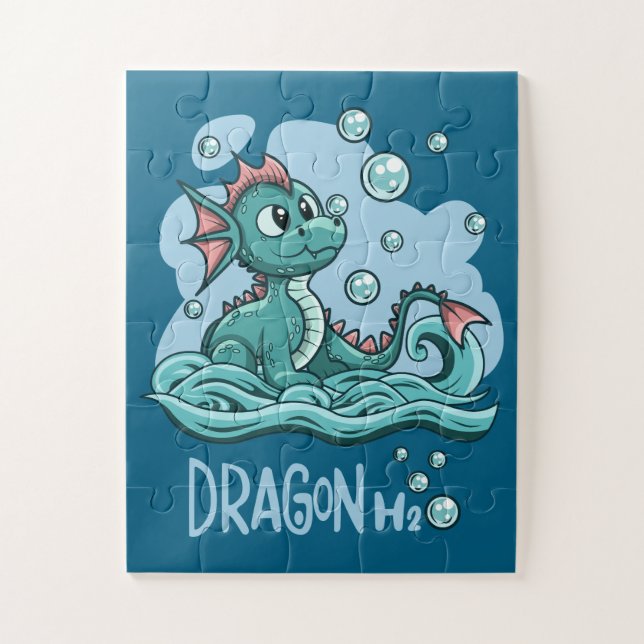 Puzzle de dragon d'eau pour enfants (Vertical)