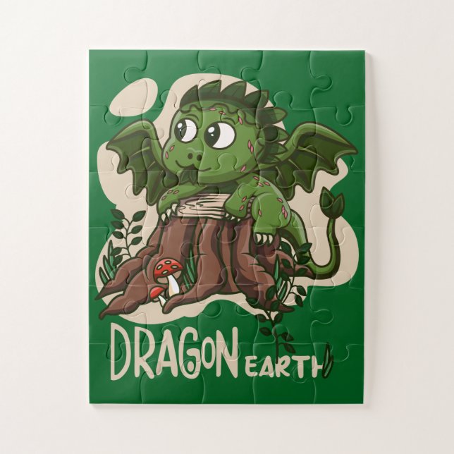 Puzzle de dragon terrestre pour enfants (Vertical)
