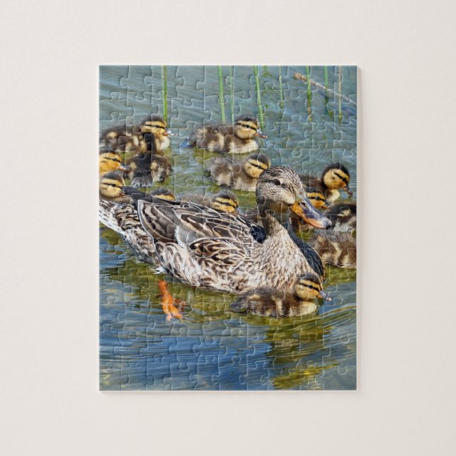 Puzzle de famille de canard (Vertical)