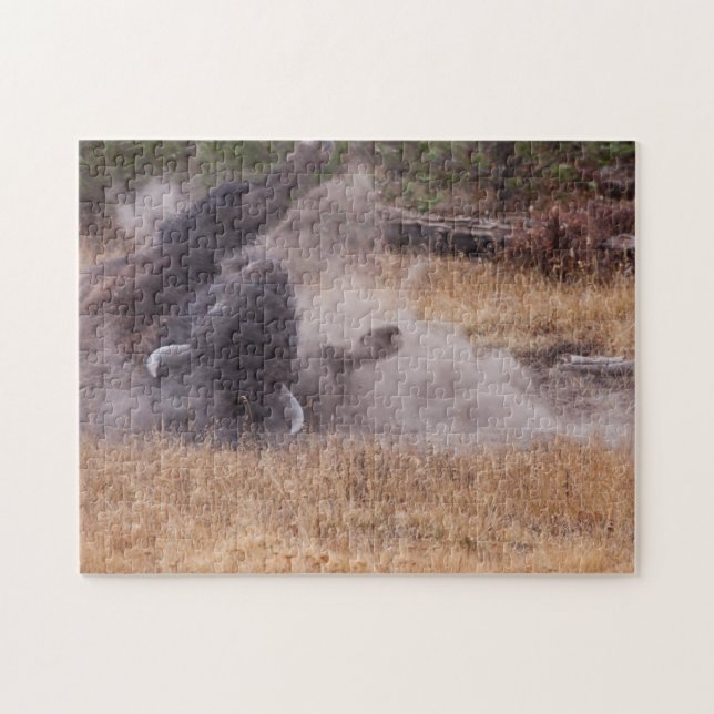 Puzzle de faune de Taureau de bison américain de (Horizontal)
