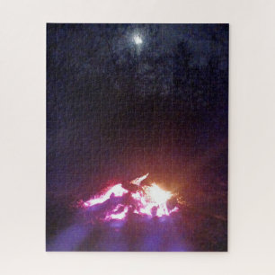 Puzzle de feu de camp nocturne