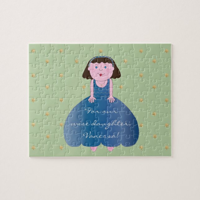 Puzzle de fille sage de Pâque pour enfants (Horizontal)