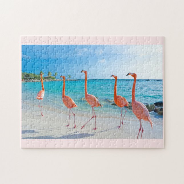 Puzzle de flamants roses (Horizontal)