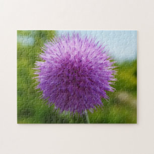 Puzzle de fleur de chardon sauvage du Texas