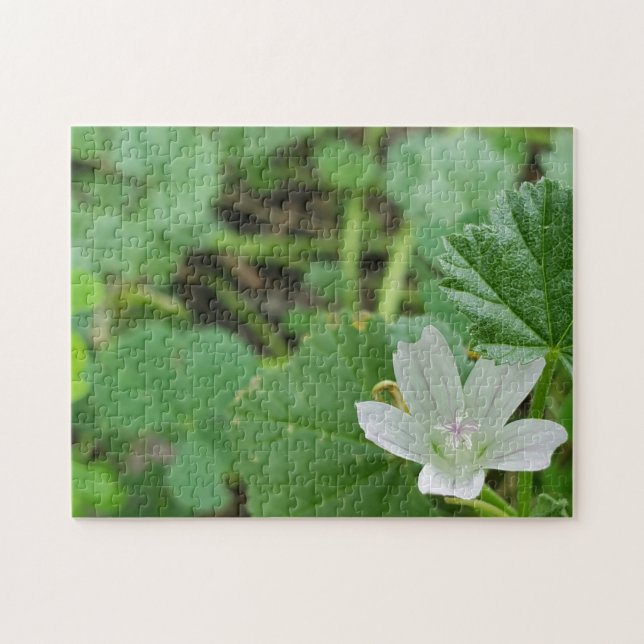 Puzzle de fleurs blanches (Horizontal)