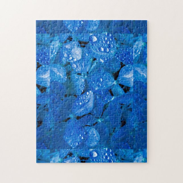 Puzzle de fleurs Blue Hydrangea (Vertical)