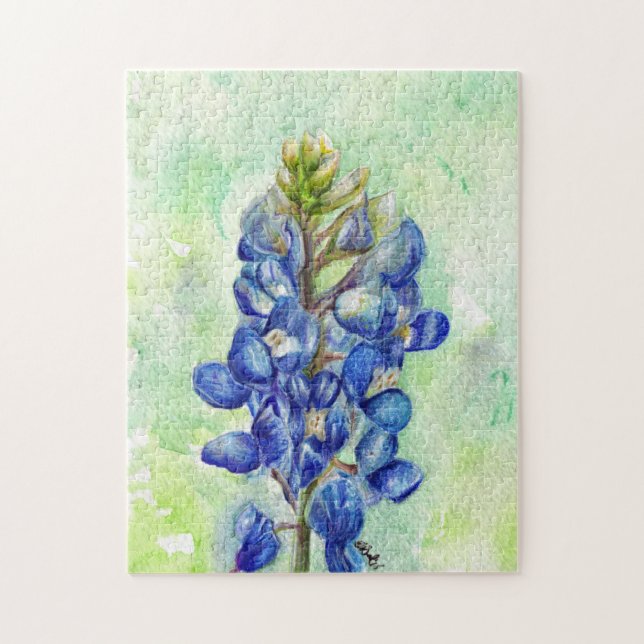 Puzzle de fleurs du Texas Bluebonnet (Vertical)