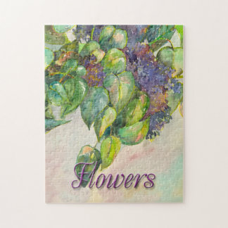 Puzzle de fleurs lilas