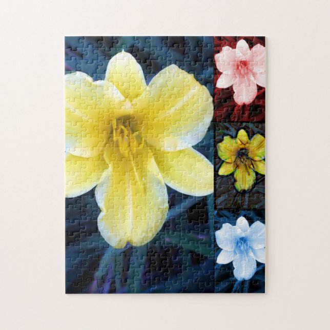 Puzzle de fleurs psychédélique (Vertical)