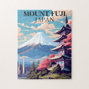 Puzzle de Fuji Japon Voyage Vintage