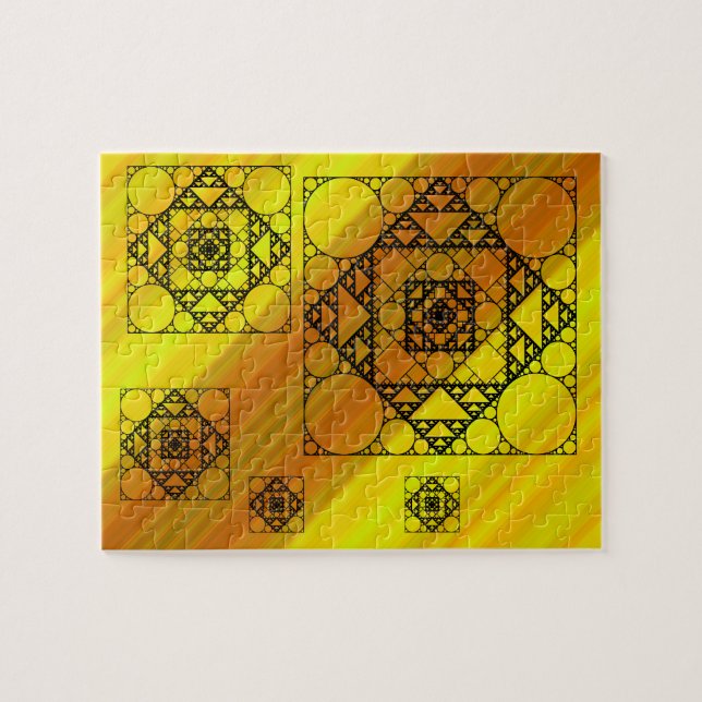 Puzzle de géométrie fractale (Horizontal)