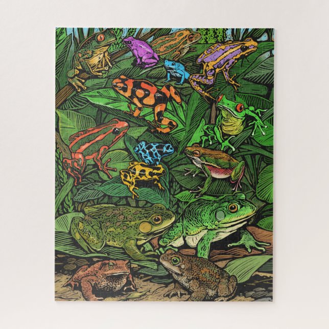 Puzzle de grenouilles (Vertical)