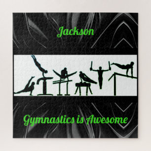 Puzzle de gymnastique pour garçons avec son nom !
