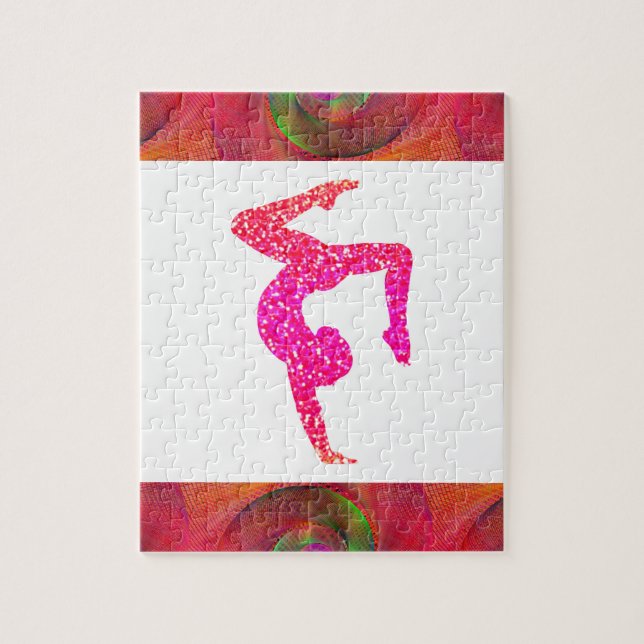 Puzzle de gymnastique pour les filles. (Vertical)