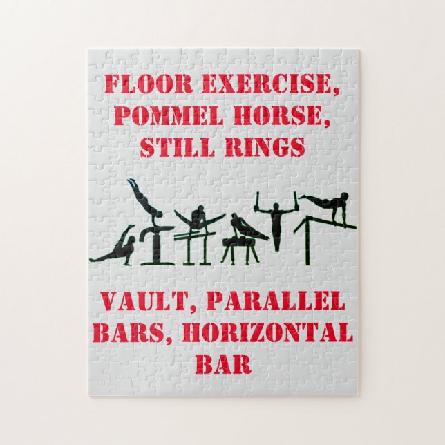 Puzzle de gymnastique pour les garçons! (Vertical)