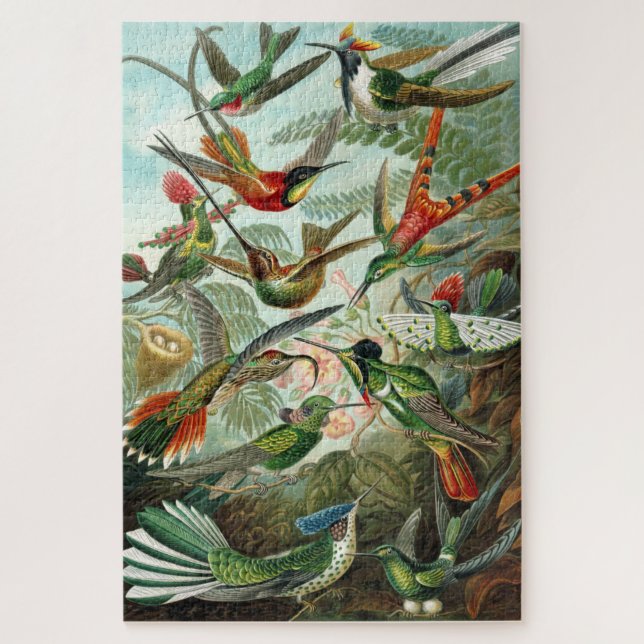 Puzzle de Haeckel Hummingbirds (Vertical)