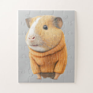 PUZZLE DE HAMSTER MIGNON EN TRICOT