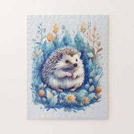 Puzzle de hérisson bleu