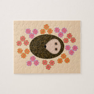 Puzzle de Hérisson et de Fleurs