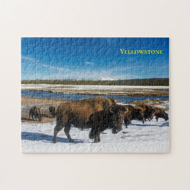 Puzzle de jeu de Buffalo de Yellowstone (Horizontal)