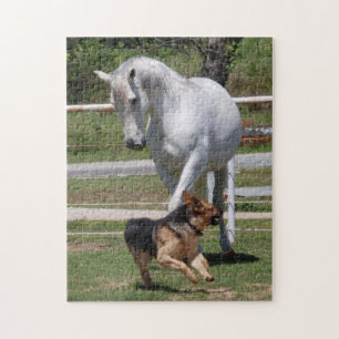 Puzzle de JEU de CHEVAL et de CHIEN