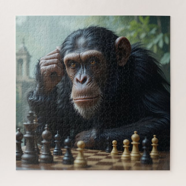 Puzzle de jeu d'échecs Chimp (Vertical)