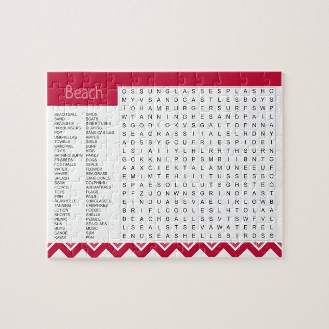 Puzzle de jeux de mots (Horizontal)