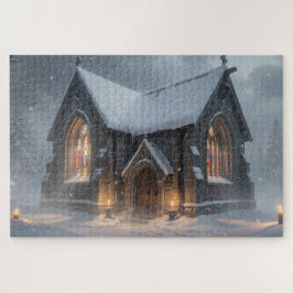 Puzzle de la chapelle celtique d'hiver